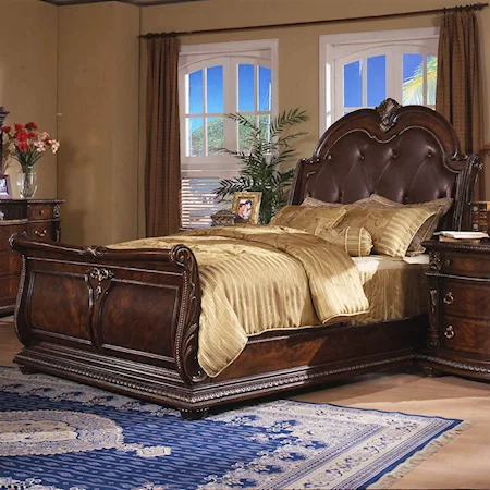 Queen Sleigh Bed